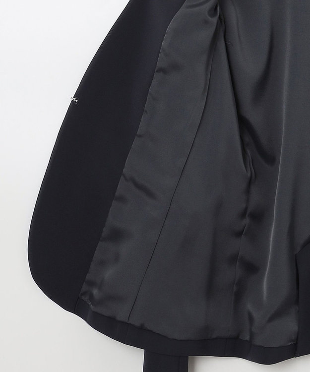 ANY SIS 【洗える】セレモニーダブルクロス カラーレス ジャケット ネイビー