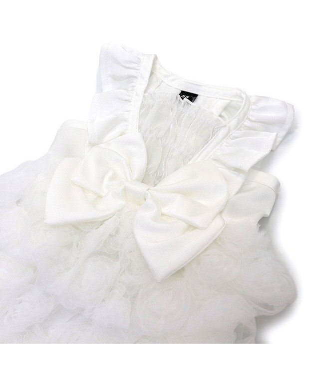 PET PARADISE cherircouture ローズチュールワンピース 《ホワイト》 小型犬 ホワイト