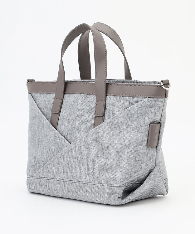 Y'SACCS リネンライク　イニシャルトート　Sサイズ ライトグレー