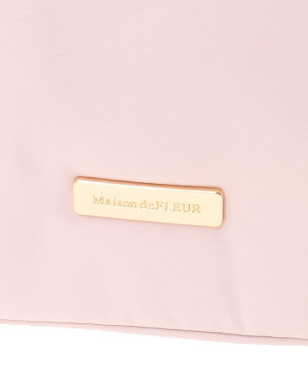 Maison de FLEUR 撥水加工3ルーム2Wayトートバッグ Pink