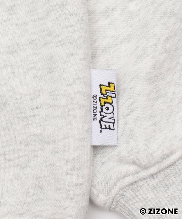 WEGO 【ユニセックス着用ITEM】別注ZIZONEグラフィックZIPパーカー アッシュグレー