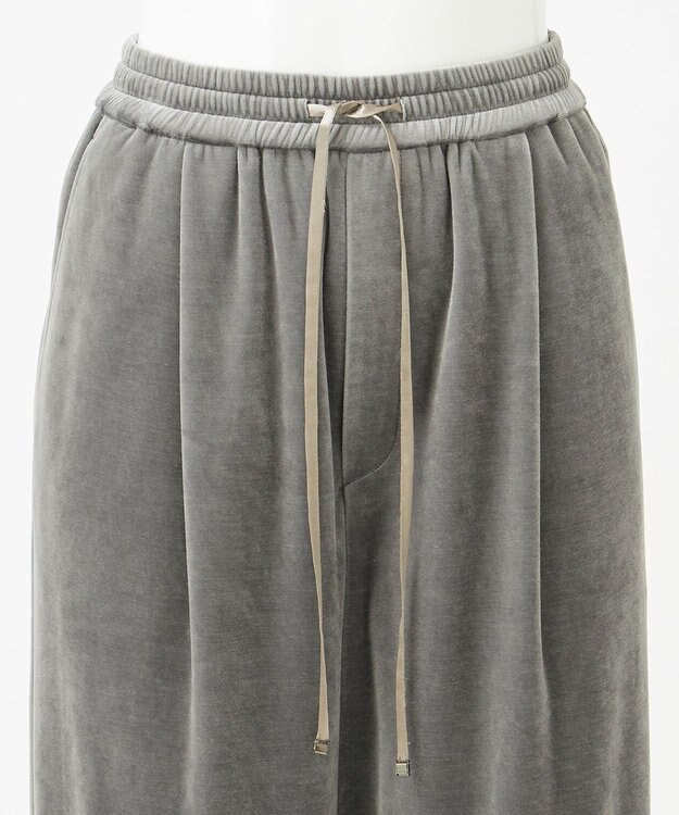 23区 【GOLD LABEL】プレミアムベロア ドロスト ワイドパンツ ライトグレー系