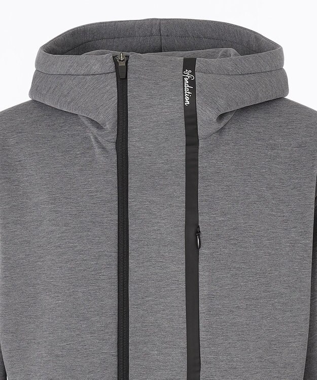 23区GOLF 【MEN】【23Fondation/WEB&一部店舗限定】 フルジップ パーカー ライトグレー系