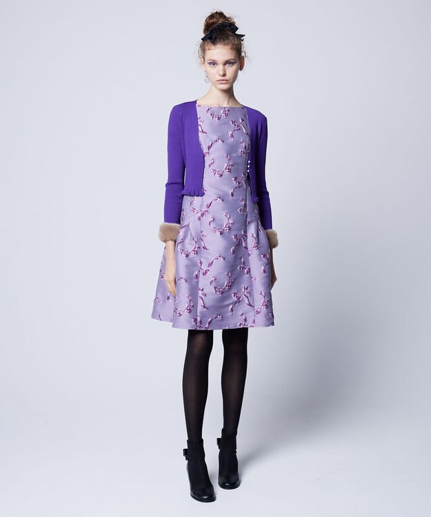 TOCCA BOOM KNIT ボレロ パープル系