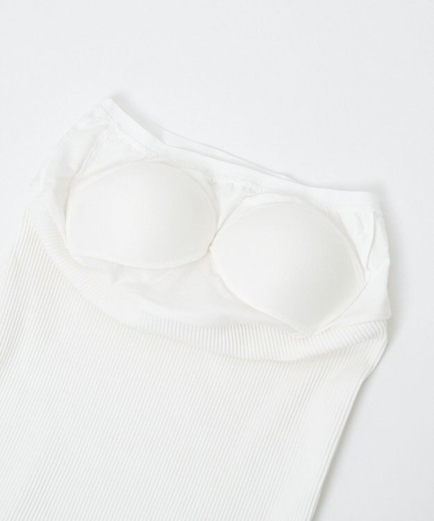 WEGO 【カップ付き/SMサイズ展開】なちゅ盛れカップインキャミ オフホワイト