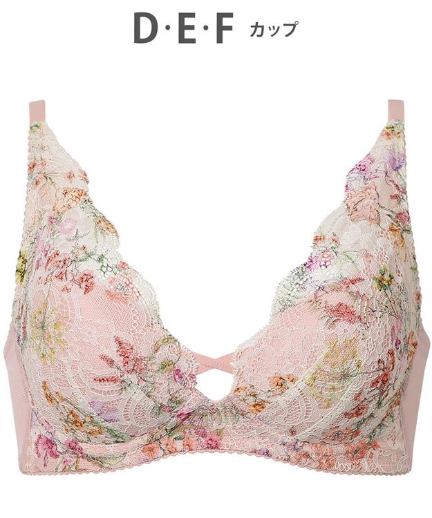 WACOAL 【重力ケアブラ】 ノンワイヤーブラ バストを重力から守る まる胸をキープ ラクなつけごこち Gカップまで対応 大きいサイズ レディース BXB194 /ワコール ロマンピンク