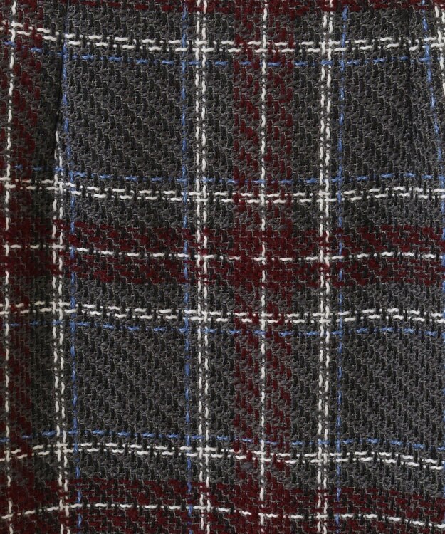 Green Parks ・ＳＵＧＡＲ　ＳＰＯＯＮ　チェックフリンジスカート Gray