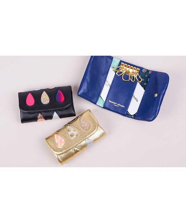tsumori chisato CARRY ドロップス　キーケース 【かわいいデザイン！本革のやわらかな風合い】 ブラックⅡ