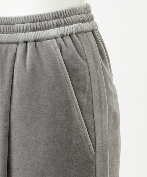 23区 【GOLD LABEL】プレミアムベロア ドロスト ワイドパンツ ライトグレー系