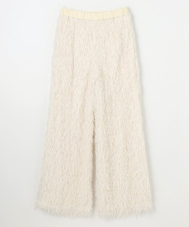 NAVE 【Nave・洗える】フェザーフリンジ イージーパンツ アイボリー系