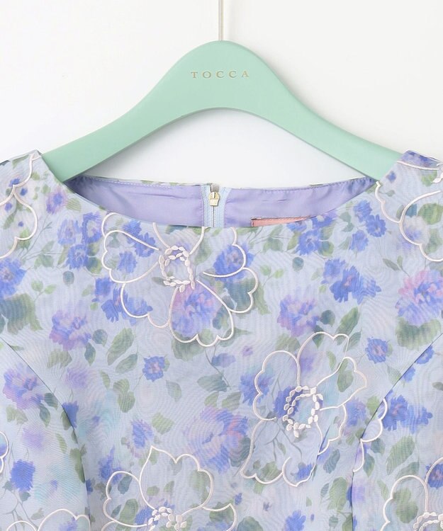 TOCCA 【消臭＆洗える】COMING UP ROSES ドレス ブルー系7