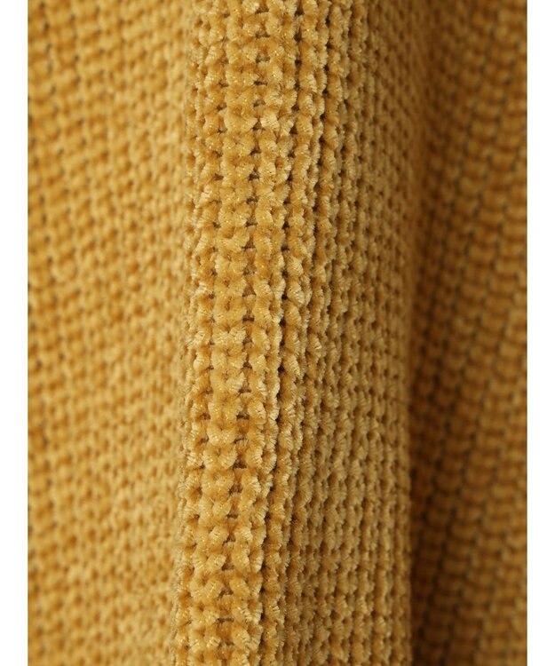 earth music&ecology シャイニーベロアモールチュニック Mustard