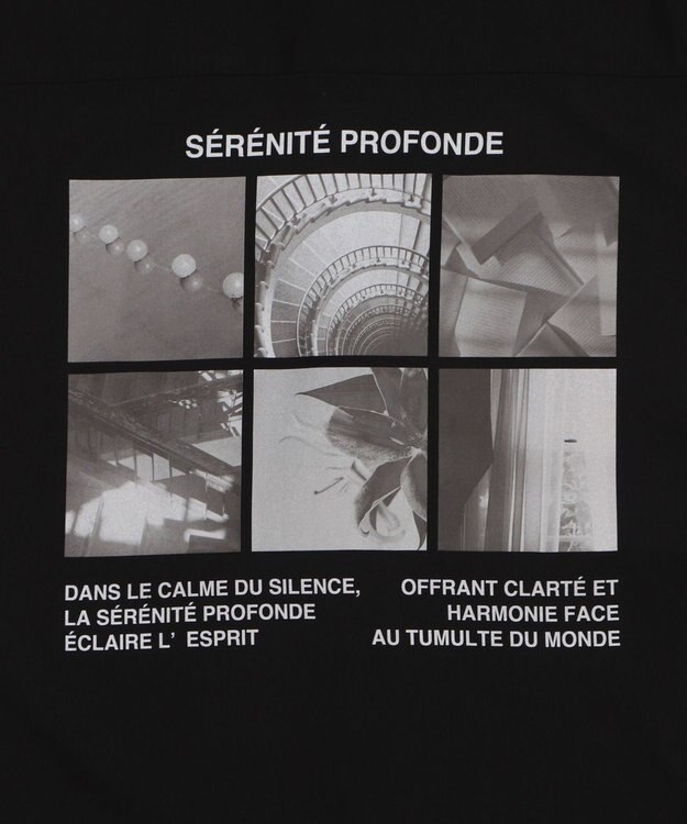 WEGO アムンゼンフォトプリントBIGシャツ（SS） ブラック