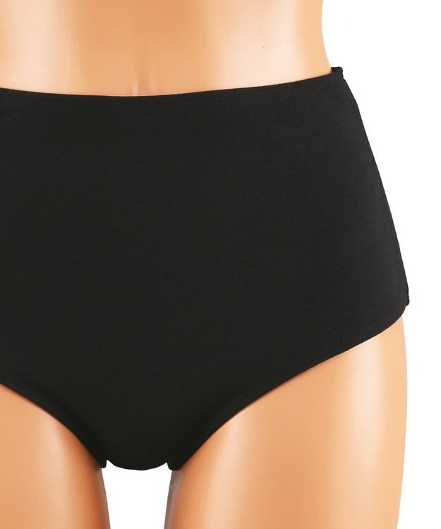 San-ai Resort（三愛水着楽園） WEB限定　ペプラム無地/チェック3点セット水着【Beach Queen（ビーチクイーン）】 ホワイト（チェック）