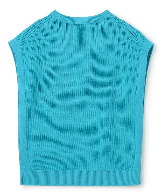 UNFILO MENS メッシュ ニットベスト [24年春夏商品] ターコイズ