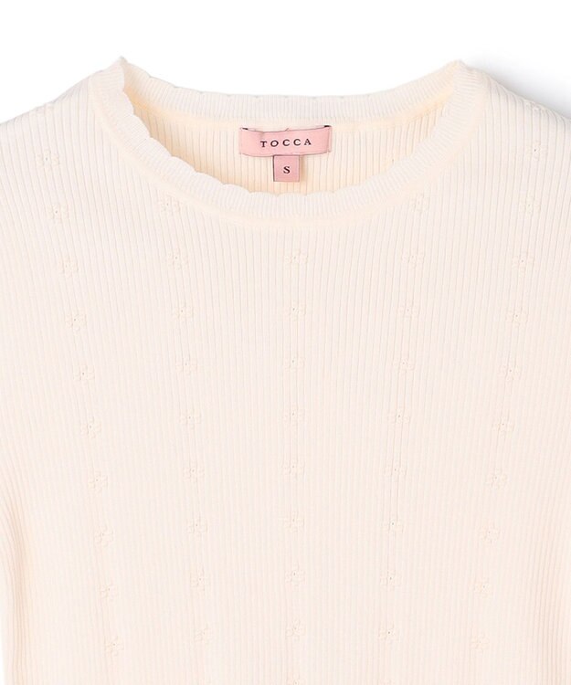 TOCCA 【星風まどかコラボ】STELLA BREEZE KNIT プルオーバー アイボリー系