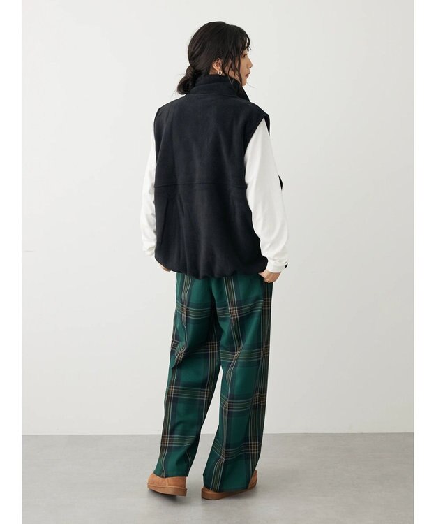 CRAFT STANDARD BOUTIQUE センタープレスチェックパンツ Check Green