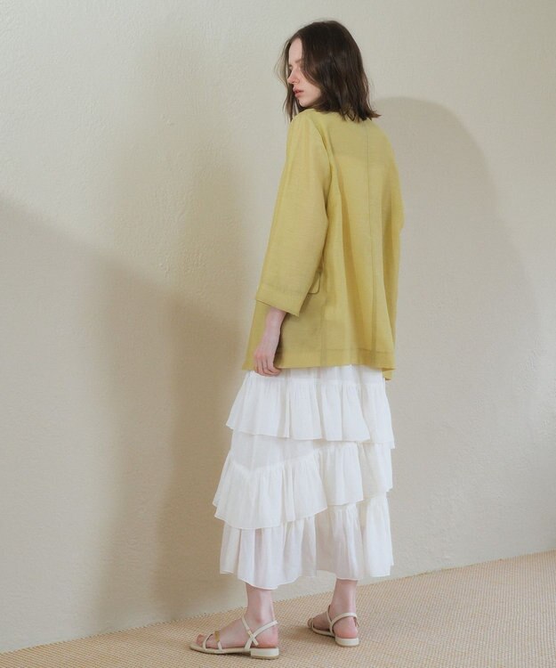 YECCA VECCA シアーテーラードジャケット Yellow