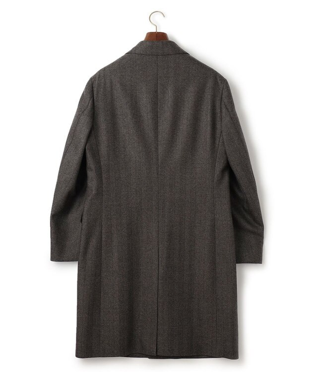 J.PRESS MEN 【ARTHUR HARRISON】 2080ヘリンボンフランネルチェスター コート オリーブ系8
