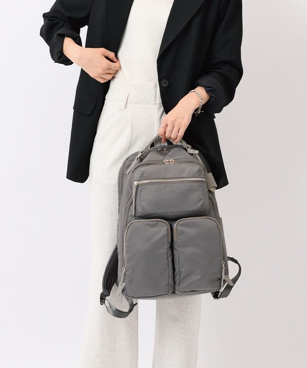 ACE BAGS & LUGGAGE W&.Day/Night ミュッケ オーガナイズドリュック A4サイズ 14.0インチPC収納 大容量 15576 ダブルアンドデイナイト ウォームグレー