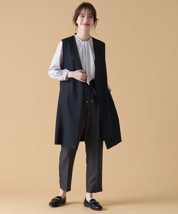 ANY 【洗濯機可能/セットアップ対応】イージケアスタイルアップジレ ブラック