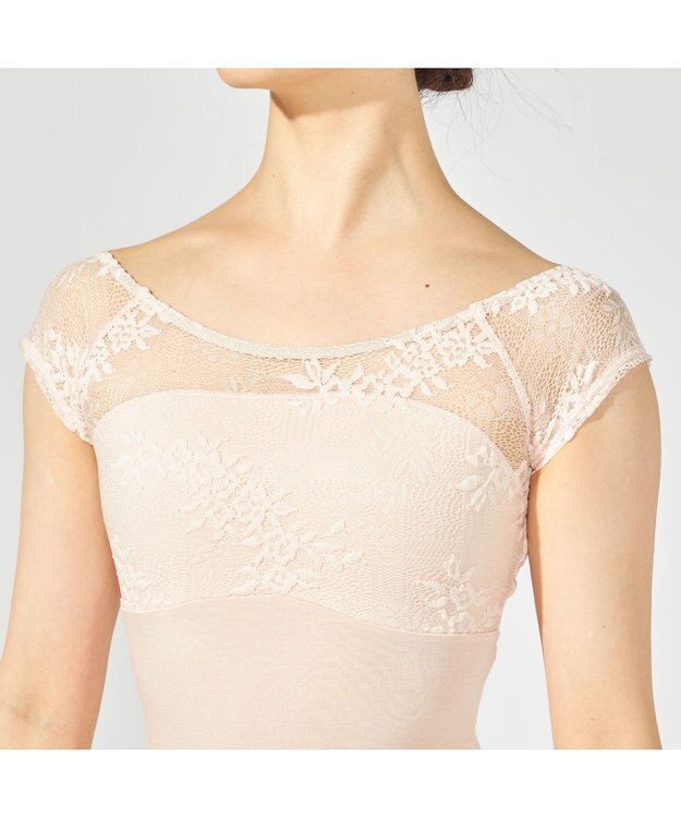 Chacott フレンチスリーブレオタード ベビーピンク