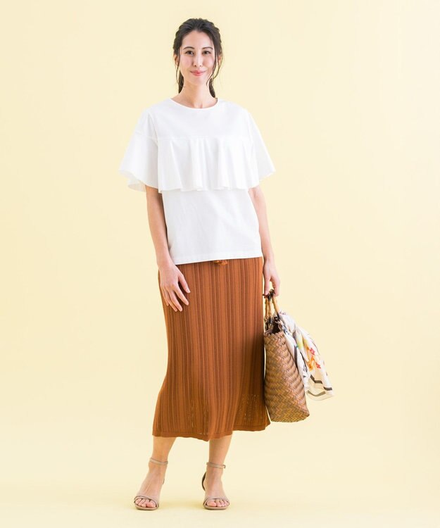 ONWARD Reuse Park 【自由区】スカート春夏 オレンジ