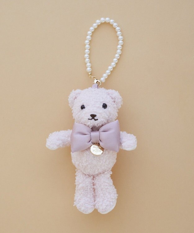 Maison de FLEUR 【限定カラーあり】リボンベアチャーム Pink