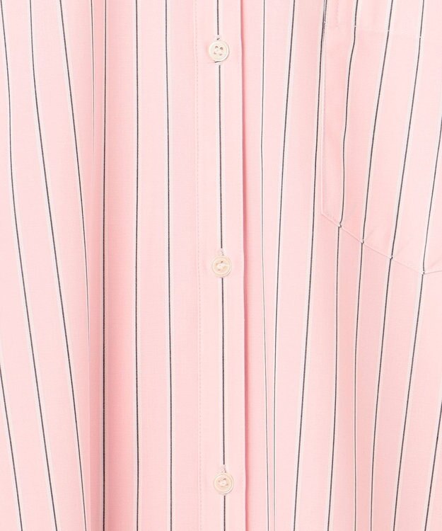 ANY ANYオーバーサイズシャツ ピンクストライプ