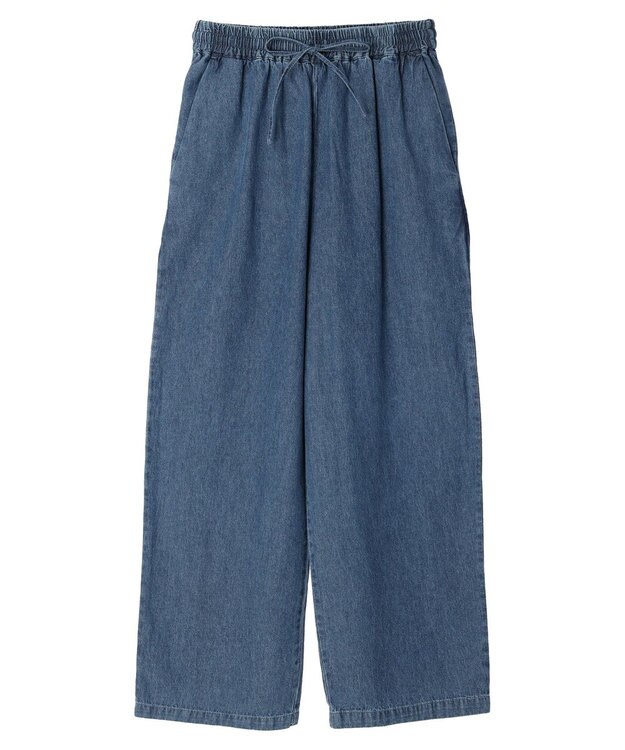 Green Parks イージーワイドパンツ Light Indigo