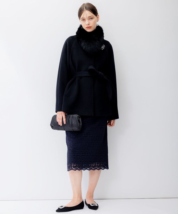 23区 S 【APPLAUDIR】エアビーバー ポンチョコート ブラック系