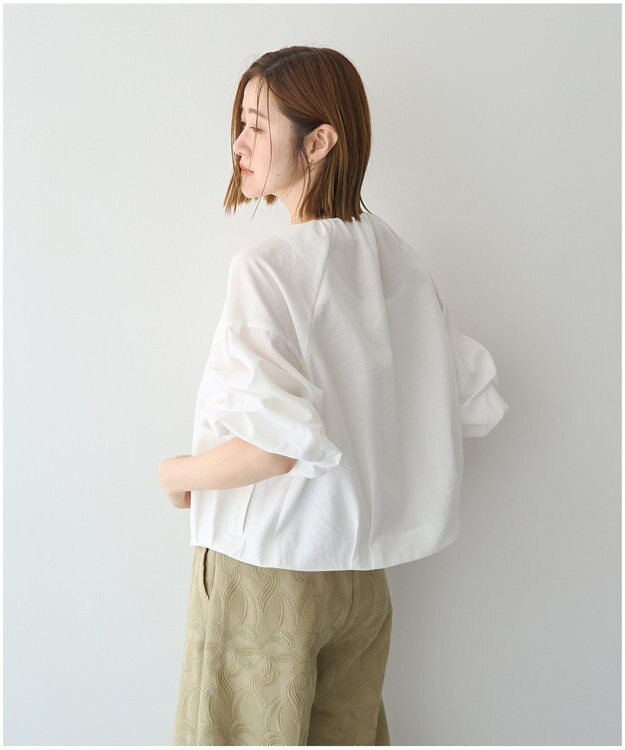 YECCA VECCA ホイップスリーブZIPジャケット Off White