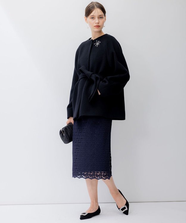 23区 S 【APPLAUDIR】エアビーバー ポンチョコート ブラック系