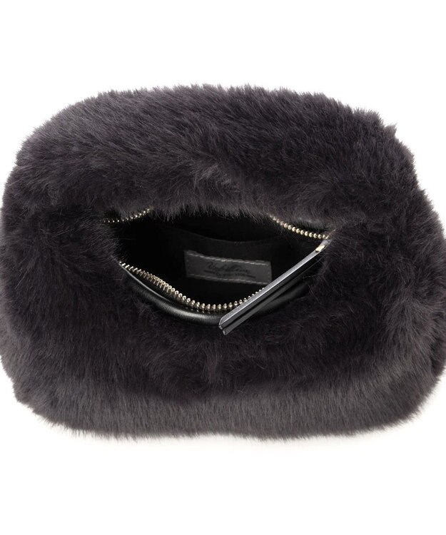 UNBILLION カシュカシュ cachecache / フェイクファー2wayハンドルミニバッグ ブラック