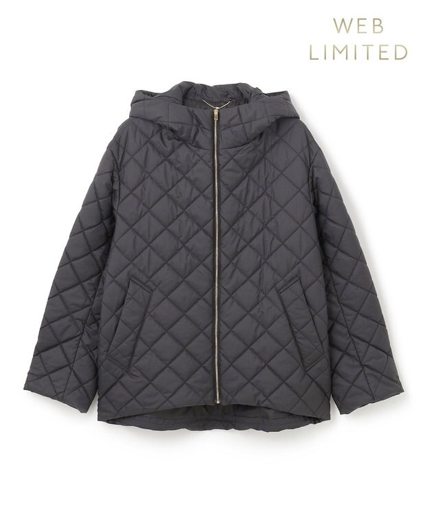 BEIGE， 【WEB限定】EIGER / キルトパーカー Black