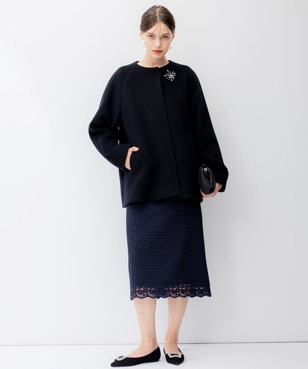 23区 S 【APPLAUDIR】エアビーバー ポンチョコート ブラック系