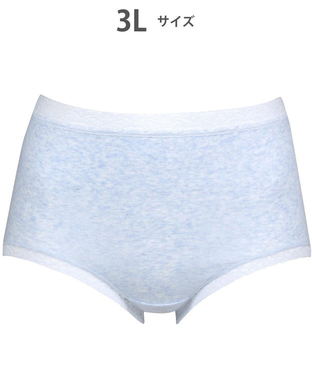 WACOAL 【ディアヒップ】 ショーツ はきこみ丈ふかめ 綿混(身生地) ヒップを包みこむフィット感 やさしいはきごこち PPA177 /ワコール ブルー