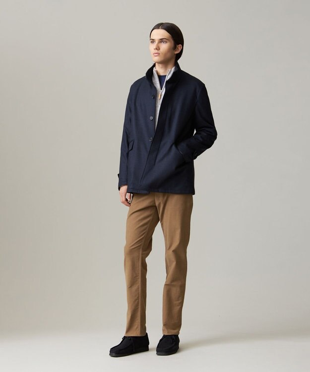 J.PRESS MEN 【KING SIZE】ウールバランサーショートカーコート ネイビー系3