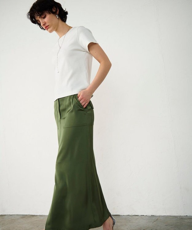 GRACE CONTINENTAL フライスコンパクトトップ ホワイト