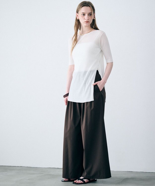 uncrave ランダムリブシアーニット トップス オフ