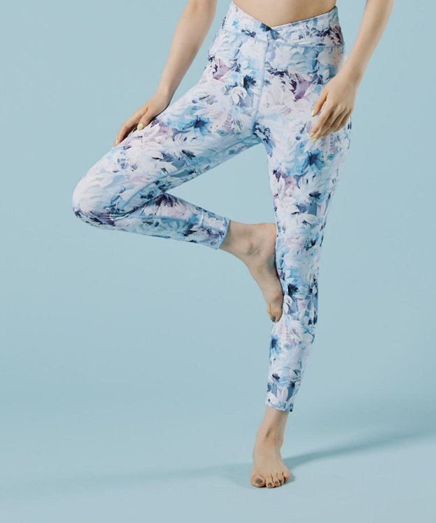 San-ai Resort（三愛水着楽園） 【水陸両用】　プリントレギンス　M・L　【Reir（レイール）】 ブルー