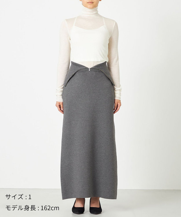 NAVE 【ReNAVE・洗える】スムースニット マルチWAYワンピース グレー系