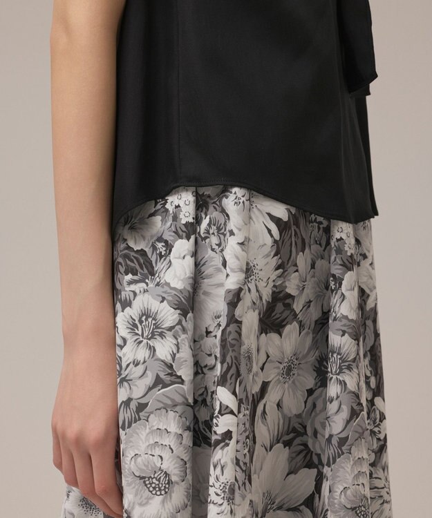 GRACE CONTINENTAL フリルボウタイブラウス ブラック