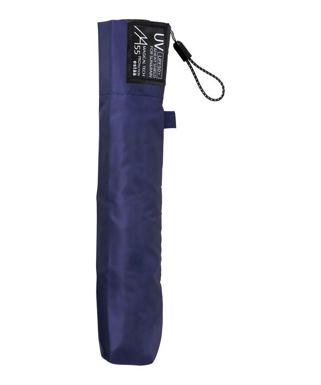 MOONBAT 【遮光100％/超軽量】マジで軽い傘 晴雨兼用 折りたたみ日傘 55cm マジカルテックプロテクション ディープブルー