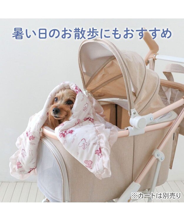 PET PARADISE ディズニー ミニーマウス もちっと クール ブランケット 《ハート柄》 ピンク