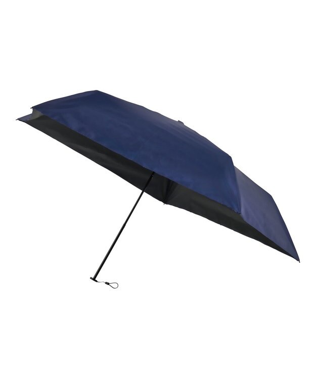 MOONBAT 【遮光100％/超軽量】マジで軽い傘 晴雨兼用 折りたたみ日傘 55cm マジカルテックプロテクション ディープブルー