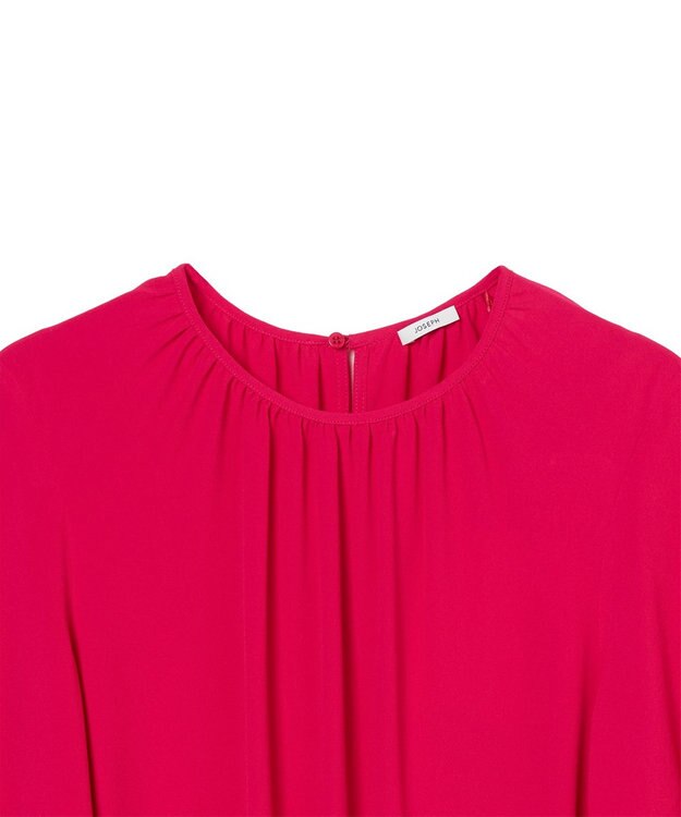 JOSEPH シルクブレンドクレープ　ブラウス Fuchsia