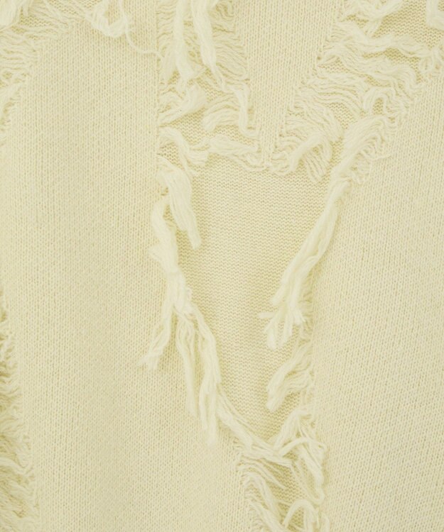 Green Parks フリンジニットプルオーバー Ivory