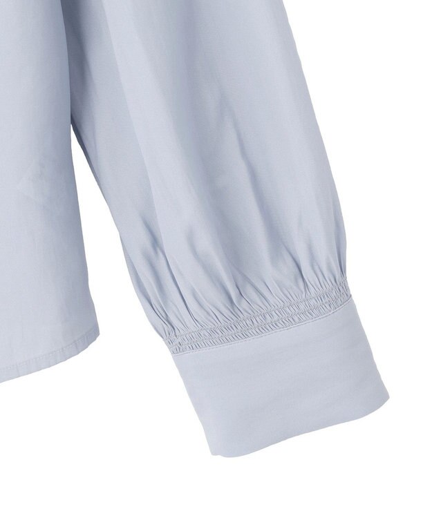 YECCA VECCA ギャザーブラウス Light Blue