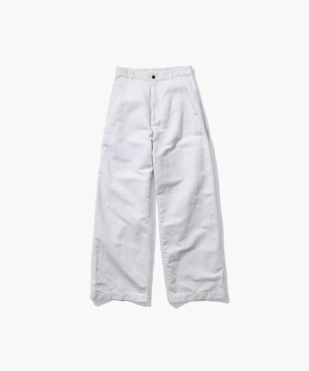 ATON COTTON LINEN KATSURAGI | ワークパンツ WARM WHITE